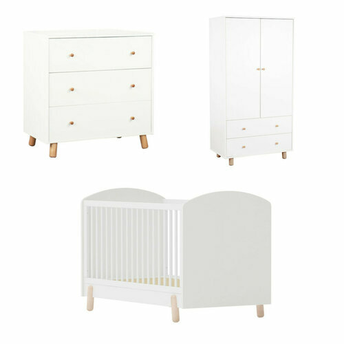 Chambre bb Gabby coloris blanc - Chambre bébé Gabby