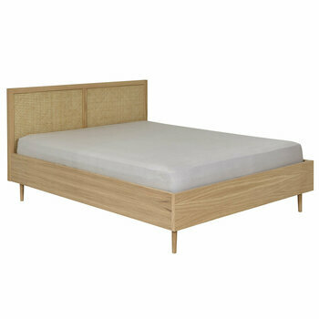 Pack lit en cannage avec matelas Stella