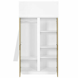 Armoire ouverte - Lit mezzanine combin Memphis