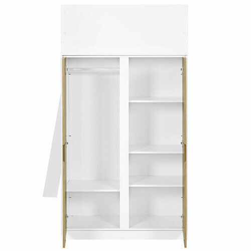 Armoire ouverte - Lit mezzanine combin Memphis