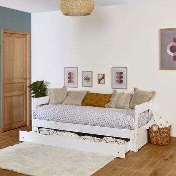 Lit banquette gigogne avec tiroir RAVI