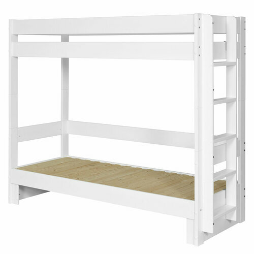 Lit superpos gigogne blanc sans matelas RAVI 