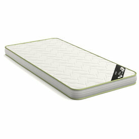 Pack lit mi-hauteur avec matelas Hoby Blanc - Vue face