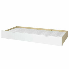 Tiroir de lit Jupiter avec faade blanche et matelas