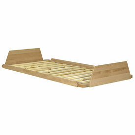 Lit 1 place sans pied et sans matelas en bois massif Karl