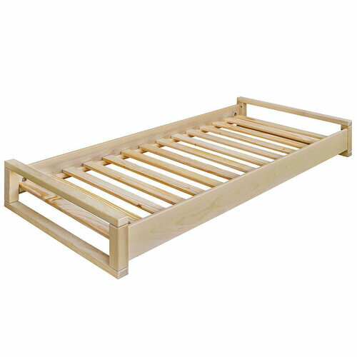 Lit empilable Poka sans matelas  Bois Naturel