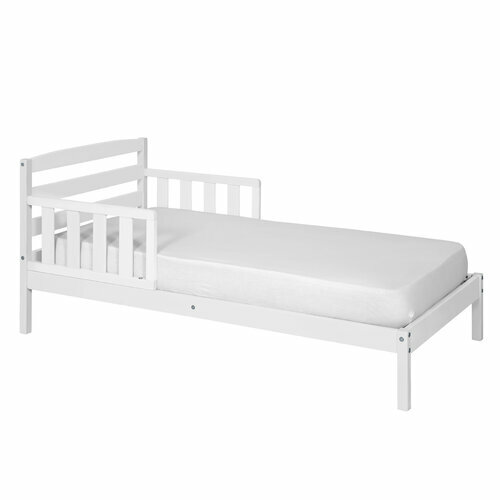 Lit enfant Misuna en bois massif coloris blanc