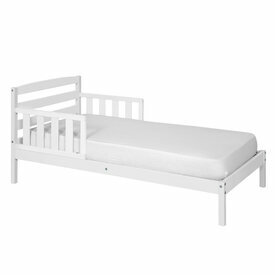 Lit enfant Misuna en bois massif coloris blanc