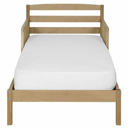 Vue de profil du lit enfant Misuna en bois massif