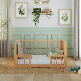 Ambiance - Version montessori - Lit bb volutif Marley avec petites barrires