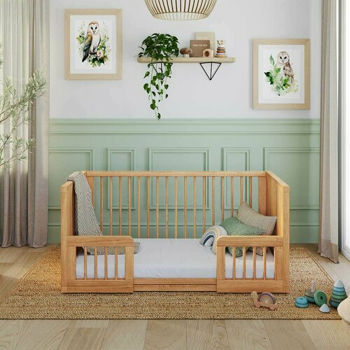 Ambiance - Version montessori - Lit bb volutif Marley avec petites barrires
