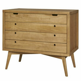 Commode 4 tiroirs Marley coloris noisette