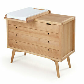 Commode  langer 4 tiroirs Marley coloris noisette