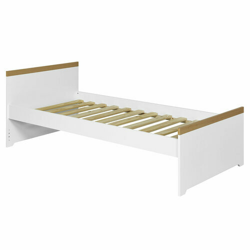 Lit enfant Nais blanc et bois sans matelas