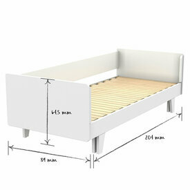 Dimensions Lit gigogne avec matelas Capri