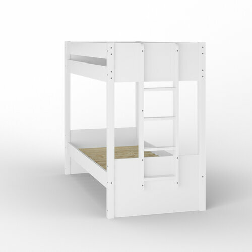 Lit superpos avec matelas Elora Blanc ct