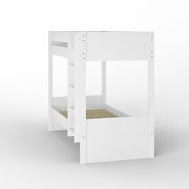 Lit superpos avec matelas Lucia Blanc Ct