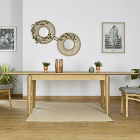 Ambiance Table extensible rectangulaire Tilam avec deux allonges