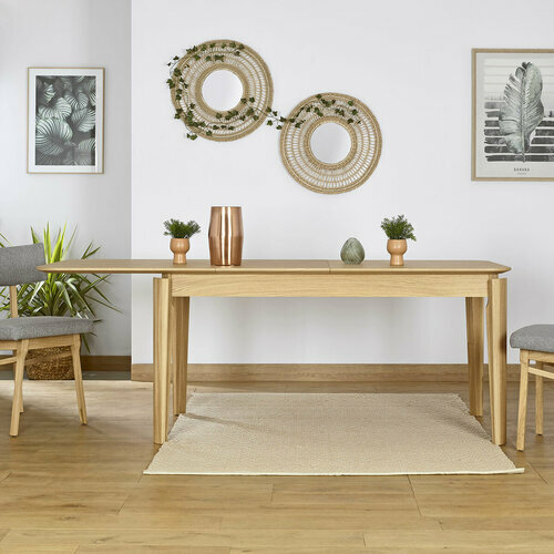 Ambiance Table extensible rectangulaire Tilam avec1 allonge