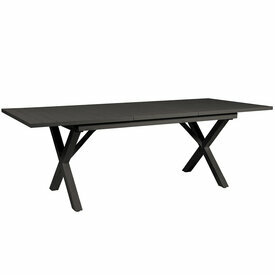 Table de jardin extensible Samos coloris noir