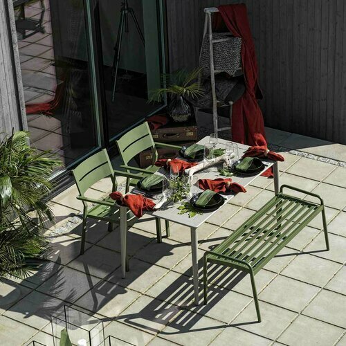 Ambiance - Table de jardin rectangulaire Monae coloris Beige
