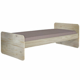 Pack lit avec matelas Lupin en bois 