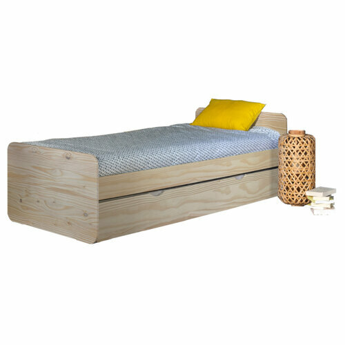 Ambiance - Pack lit avec matelas Lupin bois