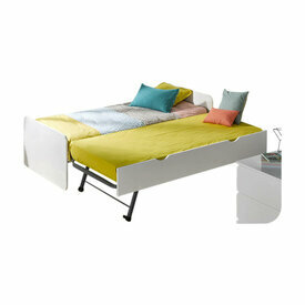 Pack lit gigogne avec 2 matelas Lupin blanc