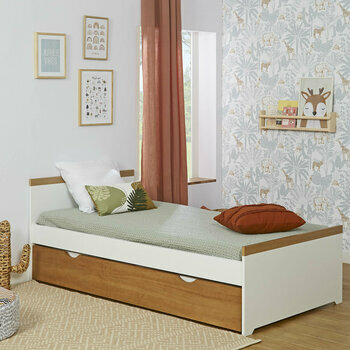 Pack lit enfant avec sommier gigogne et matelas Nais