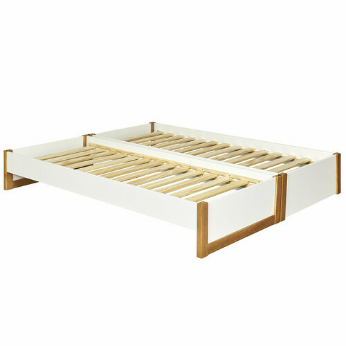 Lit gigogne sans matelas ouvert Holaf