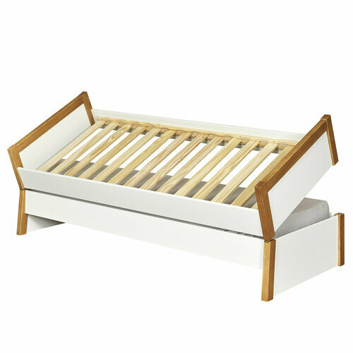 Pack lit gigogne entre ouvert sans matelas Holaf