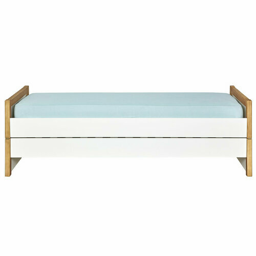 Vue de face - Pack lit gigogne avec matelas Holaf