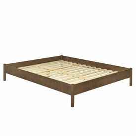 Lit Zena finition noyer sans matelas