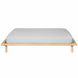 Vue de face - Pack lit avec matelas Maki bois