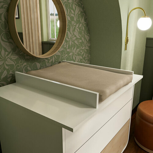 Zoom dtail - Commode  langer 3 tiroirs Sasha