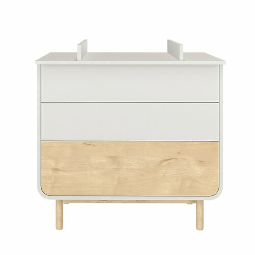 Vue face - Commode  langer 3 tiroirs Sasha