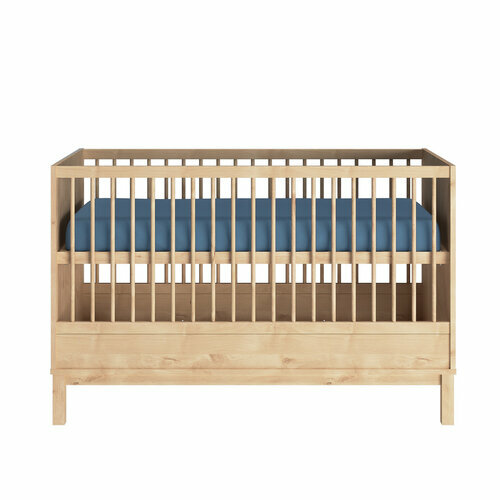 Vue de face avec sommier haut - Lit bb volutif Kiwi