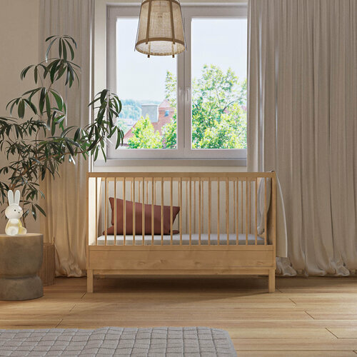 Ambiance vue de face - Pack lit bb volutif avec matelas Kiwi
