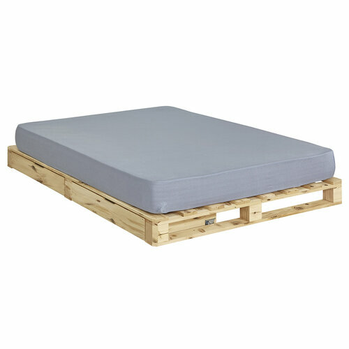 Lit palette cembro 2 places - Pack lit palette avec matelas Cembro