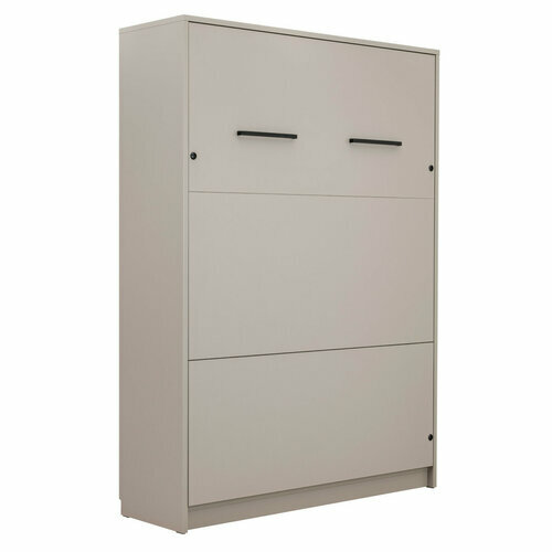 Lit escamotable avec bureau Goya ferme Taupe