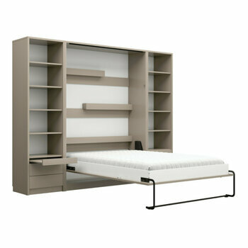 Lit escamotable avec bureau et 2 colonnes Goya