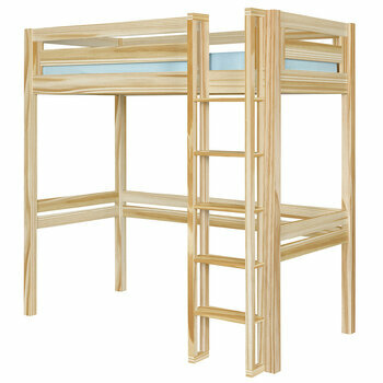 Pack lit mezzanine 1 place avec matelas Dorsé