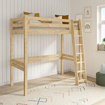 Pack lit mezzanine 1 place avec matelas Orsai