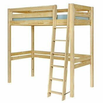 Pack lit mezzanine 1 place avec matelas Orsai