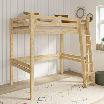 Pack lit mezzanine 2 places avec matelas Orsai