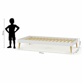Dimensionnel - Lit enfant avec pieds Darla Dimensionnel - Lit enfant avec pieds Darla