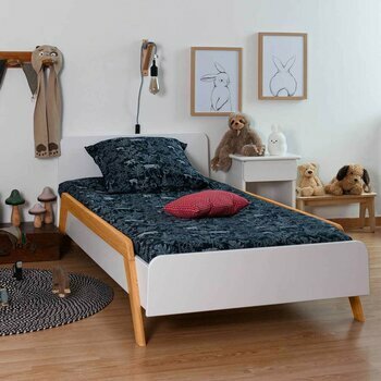 Pack lit enfant évolutif avec barrières et matelas Dixia