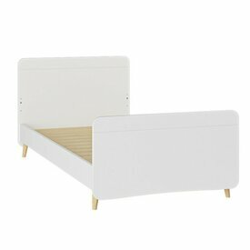 Vue de 3/4 Lit enfant avec pieds Lilow