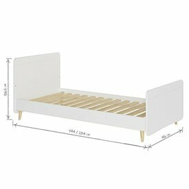 Schma dimensionnel - Lit enfant avec pieds Lilow