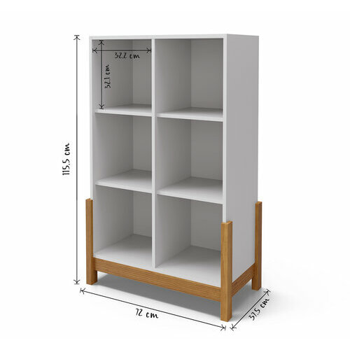 Schma dimensionnel - tagre 6 cubes verticale Kenan